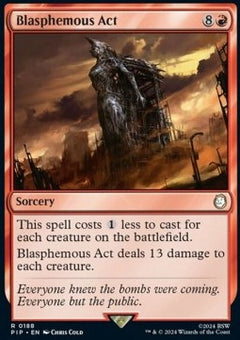 Blasphemous Act⁣ - Universes Beyond: Fallout⁣ (Rare)⁣ [188]