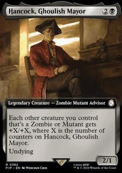 Hancock, Ghoulish Mayor (V.1)⁣ - Universes Beyond: Fallout: Extras⁣ (Rare)⁣ [382]