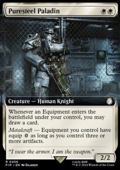 Puresteel Paladin (V.1)⁣ - Universes Beyond: Fallout: Extras⁣ (Rare)⁣ [456]