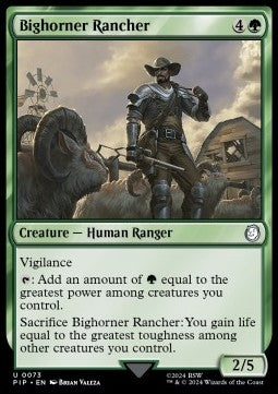 Bighorner Rancher⁣ - Universes Beyond: Fallout⁣ (Uncommon)⁣ [73]
