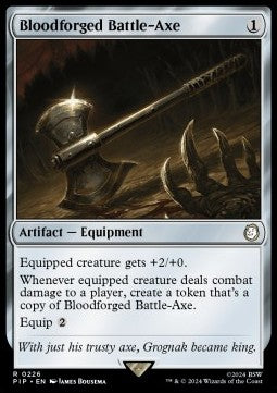 Bloodforged Battle-Axe⁣ - Universes Beyond: Fallout⁣ (Rare)⁣ [226]