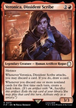 Veronica, Dissident Scribe⁣ - Universes Beyond: Fallout⁣ (Rare)⁣ [70]