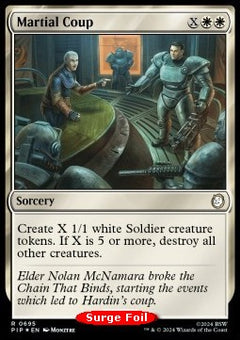 Martial Coup (V.2)⁣ - Universes Beyond: Fallout: Extras⁣ (Rare)⁣ [695]