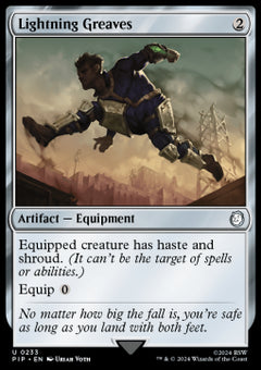 Lightning Greaves⁣ - Universes Beyond: Fallout⁣ (Uncommon)⁣ [233]