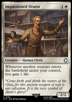 Impassioned Orator⁣ - Universes Beyond: Fallout⁣ (Common)⁣ [162]