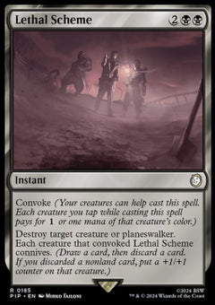 Lethal Scheme⁣ - Universes Beyond: Fallout⁣ (Rare)⁣ [185]