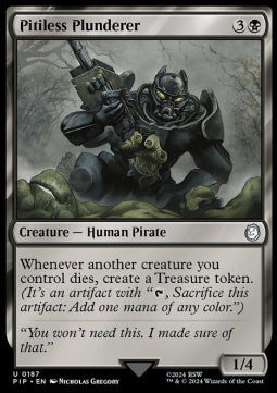 Pitiless Plunderer⁣ - Universes Beyond: Fallout⁣ (Uncommon)⁣ [187]