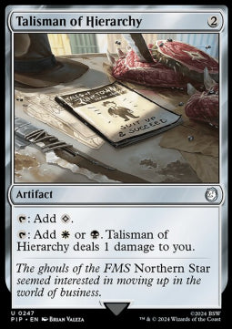 Talisman of Hierarchy⁣ - Universes Beyond: Fallout⁣ (Uncommon)⁣ [247]