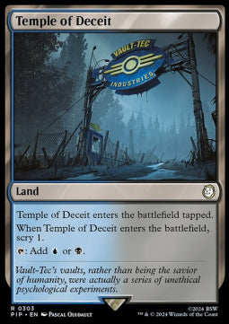 Temple of Deceit⁣ - Universes Beyond: Fallout⁣ (Rare)⁣ [303]