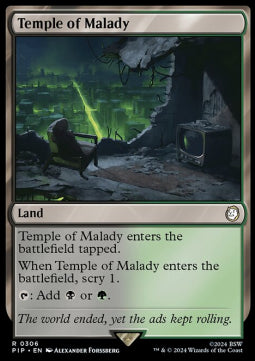 Temple of Malady⁣ - Universes Beyond: Fallout⁣ (Rare)⁣ [306]