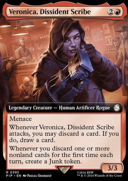 Veronica, Dissident Scribe (V.1)⁣ - Universes Beyond: Fallout: Extras⁣ (Rare)⁣ [395]