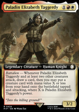 Paladin Elizabeth Taggerdy (V.1)⁣ - Universes Beyond: Fallout: Extras⁣ (Rare)⁣ [424]
