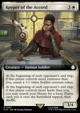 Keeper of the Accord (V.1)⁣ - Universes Beyond: Fallout: Extras⁣ (Rare)⁣ [451]