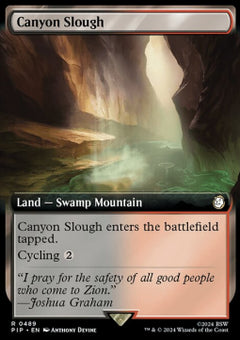 Canyon Slough (V.1)⁣ - Universes Beyond: Fallout: Extras⁣ (Rare)⁣ [489]