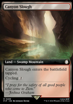 Canyon Slough (V.1)⁣ - Universes Beyond: Fallout: Extras⁣ (Rare)⁣ [489]