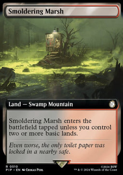 Smoldering Marsh (V.1)⁣ - Universes Beyond: Fallout: Extras⁣ (Rare)⁣ [510]