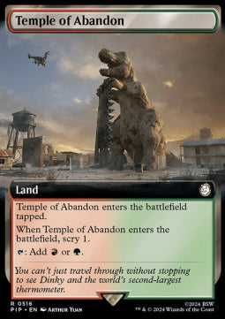 Temple of Abandon (V.1)⁣ - Universes Beyond: Fallout: Extras⁣ (Rare)⁣ [516]