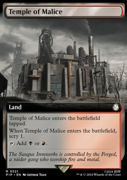 Temple of Malice (V.1)⁣ - Universes Beyond: Fallout: Extras⁣ (Rare)⁣ [521]