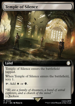 Temple of Silence (V.1)⁣ - Universes Beyond: Fallout: Extras⁣ (Rare)⁣ [524]