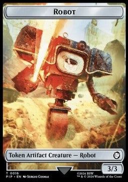 Robot Token (A 3/3) // Treasure Token (V.2)⁣ - Universes Beyond: Fallout: Tokens⁣ (Token)⁣ [T 16/19]