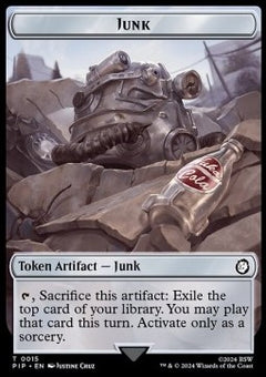 Junk Token // Treasure Token⁣ - Universes Beyond: Fallout: Tokens⁣ (Token)⁣ [T 15/18]