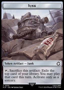 Junk Token // Treasure Token⁣ - Universes Beyond: Fallout: Tokens⁣ (Token)⁣ [T 15/18]