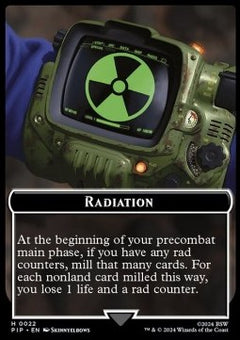 Radiation // Zombie Mutant Token (B 2/2)⁣ - Universes Beyond: Fallout: Tokens⁣ (Token)⁣ [T 22/7]
