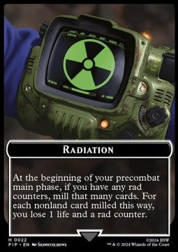 Radiation // Zombie Mutant Token (B 2/2)⁣ - Universes Beyond: Fallout: Tokens⁣ (Token)⁣ [T 22/7]