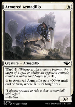 Armored Armadillo⁣ - Outlaws of Thunder Junction⁣ (Common)⁣ [3]