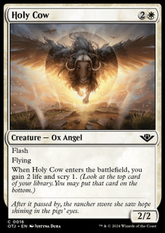Holy Cow⁣ - Outlaws of Thunder Junction⁣ (Common)⁣ [16]