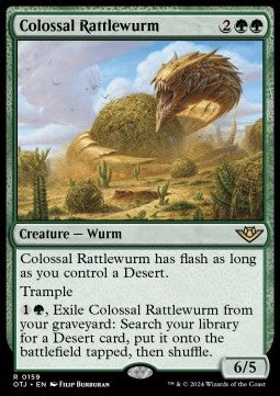 Colossal Rattlewurm⁣ - Outlaws of Thunder Junction⁣ (Rare)⁣ [159]