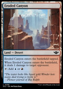 Eroded Canyon⁣ - Outlaws of Thunder Junction⁣ (Land)⁣ [256]