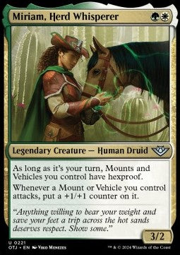 Miriam, Herd Whisperer⁣ - Outlaws of Thunder Junction⁣ (Uncommon)⁣ [221]