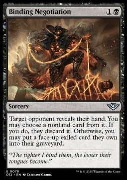 Binding Negotiation⁣ - Outlaws of Thunder Junction⁣ (Uncommon)⁣ [78]