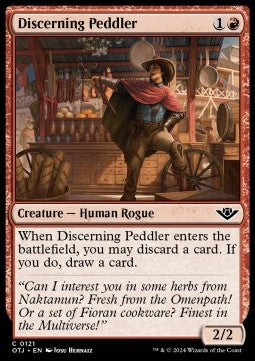 Discerning Peddler⁣ - Outlaws of Thunder Junction⁣ (Common)⁣ [121]