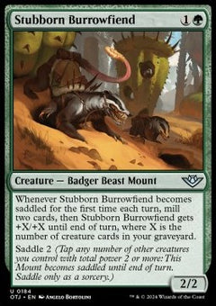 Stubborn Burrowfiend⁣ - Outlaws of Thunder Junction⁣ (Uncommon)⁣ [184]