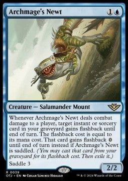Archmage's Newt⁣ - Outlaws of Thunder Junction⁣ (Rare)⁣ [39]