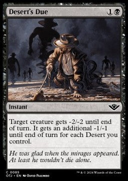 Desert's Due⁣ - Outlaws of Thunder Junction⁣ (Common)⁣ [85]