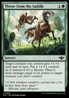 Throw from the Saddle⁣ - Outlaws of Thunder Junction⁣ (Common)⁣ [185]