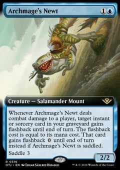 Archmage's Newt⁣ - Outlaws of Thunder Junction: Extras⁣ (Rare)⁣ [316]
