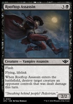 Rooftop Assassin⁣ - Outlaws of Thunder Junction⁣ (Common)⁣ [103]