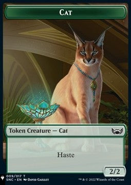 Cat Token (G 2/2 Haste) // Rat Token (B 1/1 Deathtouch)⁣ - Secret Lair Commander Deck: Raining Cats and Dogs⁣ (Token)⁣ [T 9/3]