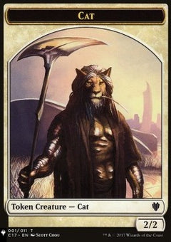 Cat Token (W 2/2) // Citizen Token (GW 1/1)⁣ - Secret Lair Commander Deck: Raining Cats and Dogs⁣ (Token)⁣ [T 1/12]