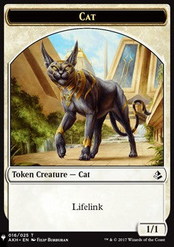 Cat Token (W 1/1 Lifelink) // Citizen Token (GW 1/1)⁣ - Secret Lair Commander Deck: Raining Cats and Dogs⁣ (Token)⁣ [T 16/12]