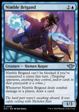 Nimble Brigand⁣ - Outlaws of Thunder Junction⁣ (Uncommon)⁣ [58]