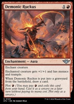 Demonic Ruckus⁣ - Outlaws of Thunder Junction⁣ (Uncommon)⁣ [120]