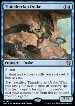 Thunderclap Drake⁣ - Commander: Outlaws of Thunder Junction⁣ (Rare)⁣ [17]