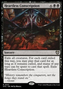 Heartless Conscription⁣ - Commander: Outlaws of Thunder Junction⁣ (Rare)⁣ [21]