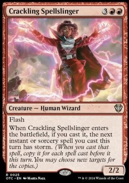 Crackling Spellslinger⁣ - Commander: Outlaws of Thunder Junction⁣ (Rare)⁣ [25]