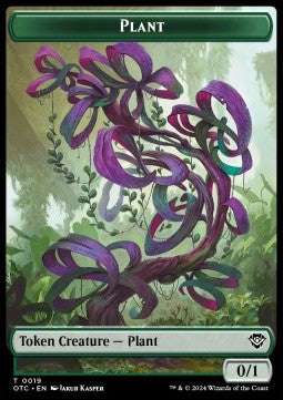 Plant Token (G 0/1) // Sand Warrior Token (RGW 1/1)⁣ - Outlaws of Thunder Junction: Tokens⁣ (Token)⁣ [CT 19/23]